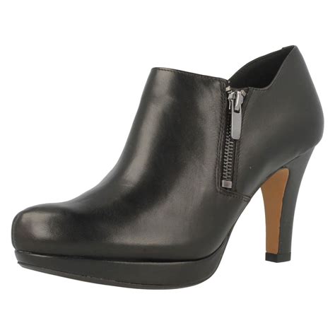 clarks high heel boots women